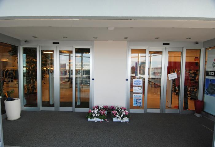 Ingresso Porte Scorrevoli Alluminio Argento