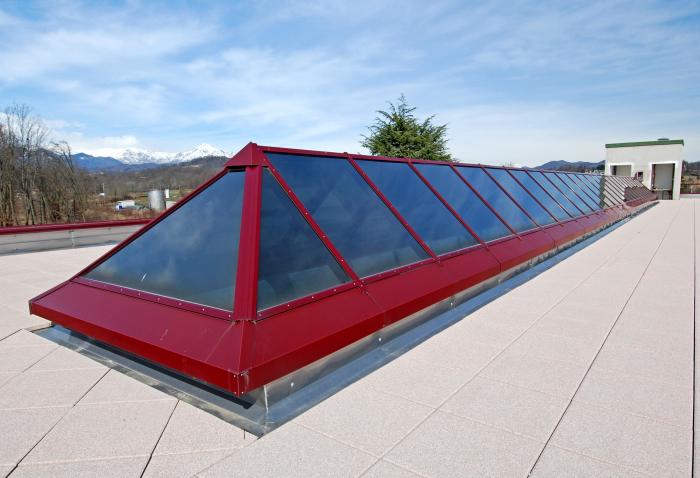 Copertura Sagomata Alluminio Rosso