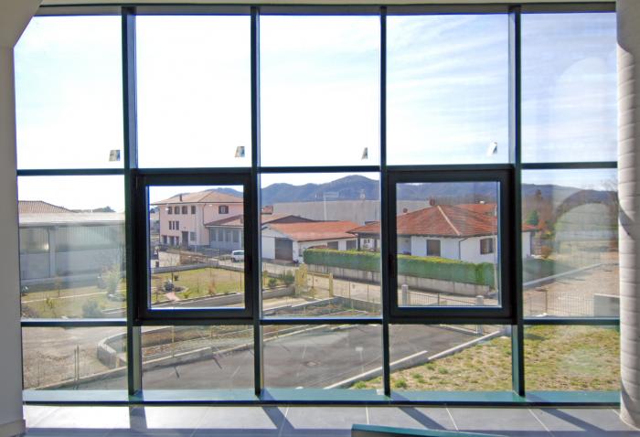 Vetrata Alluminio Verde